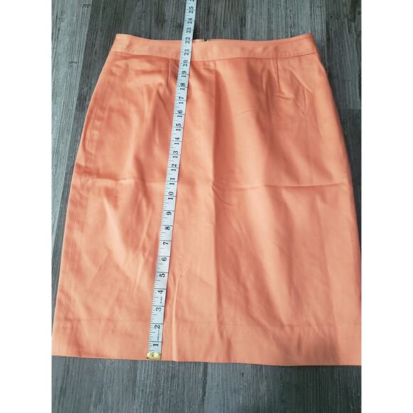 Jones New York Suit Orange Multi Button Blazer Suit Jacket & Skirt 2 Piece Set - Picture 10 of 10